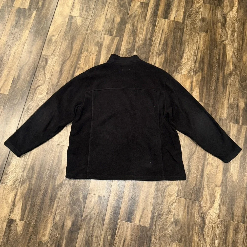 Bass Pro Shops‎ Mens Black Fleece Full-Zip Collard Jacket Size XL